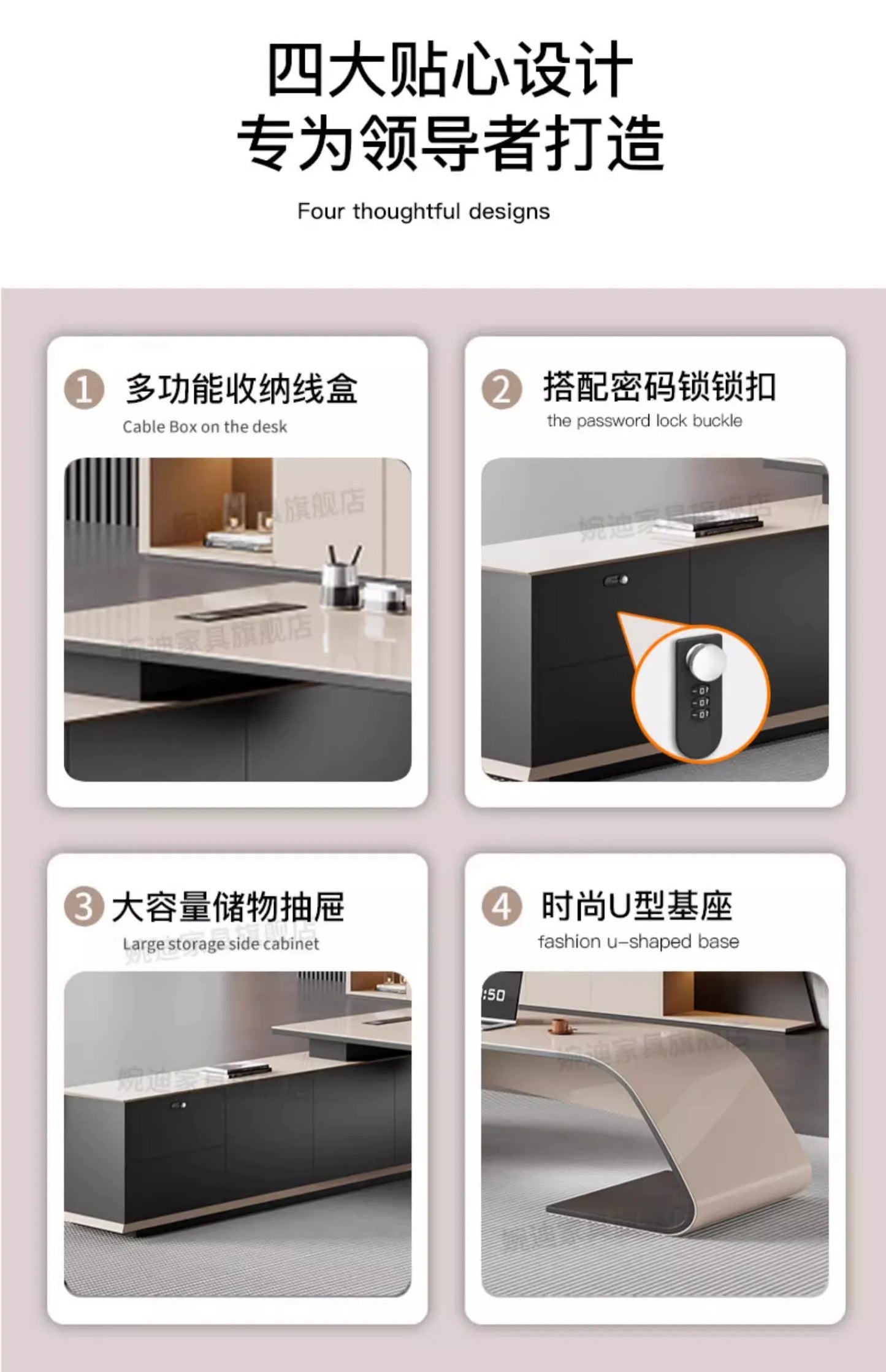 Factory Promotion Computer Desks Work Creativity Creativity Conference Office Desk Reception Secretary  Desk  Unique Designer