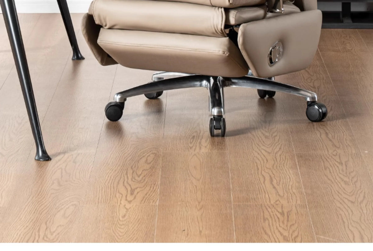 High-end office computer chair, comfortable leather electric massage office chair, adjustable recliner