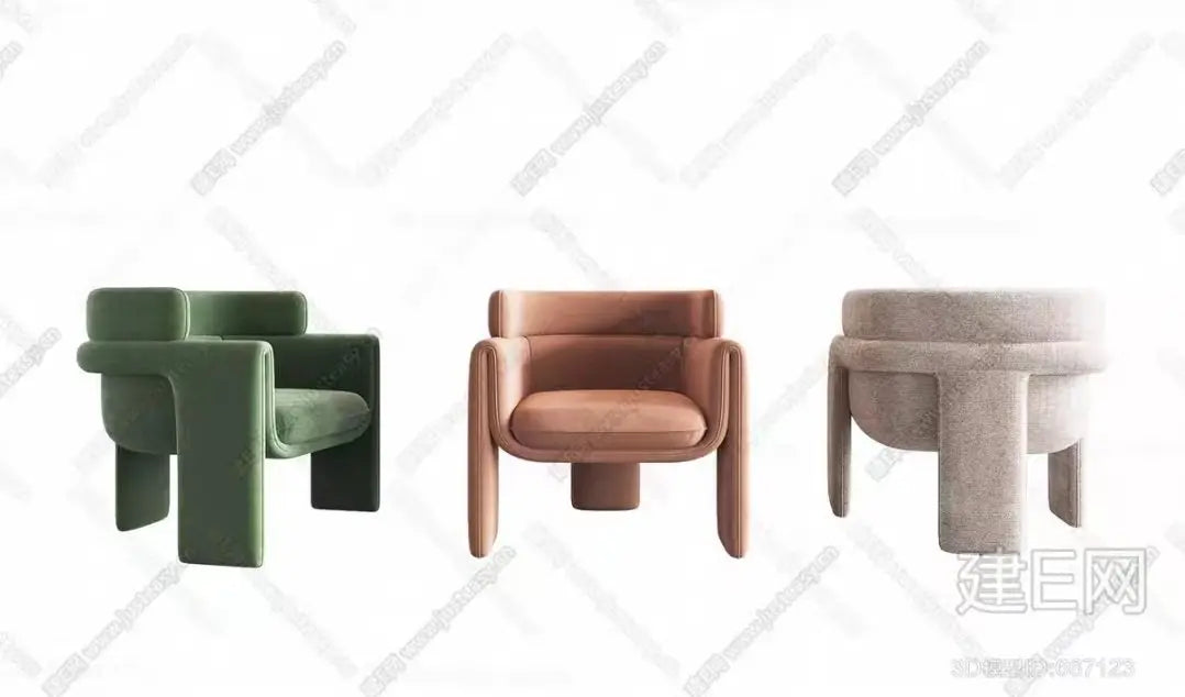 Light luxury fabric single sofa chair modern simple tiger chair