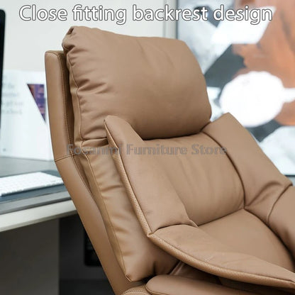 Electric Comfortable Boss Executives Office Chair Leather Reclining Soft Home Computer Chairs Ergonomic Gaming Desk Swivel Chair
