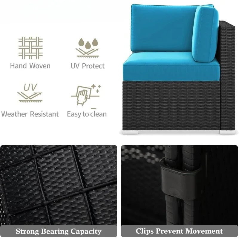 High quality 8 Piece Patio Furniture Set with 44