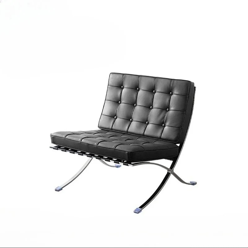 LL Stainless Steel Relaxing Chair Sturdy and Durable Single-person Sofa Chair Modern Leisure Chair Luxury Living Room Furniture
