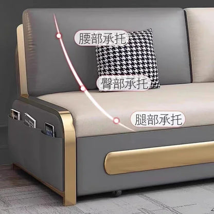 Folding Sofa Bed Double Decker Matress Large Lounge Sofas Minimalist White For Living Room Furniture