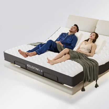 Elegant Modern Double Bed Luxury Upholstered Comferter Adults Bed Adjustable Electric Cama Box Casal Bedroom Furniture