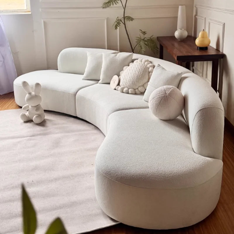 Apartment Lounge Sofas Living Room Multifunction Sectional Curved Sofa 3 People Bedroom Woonkamer Banken Home Accessories