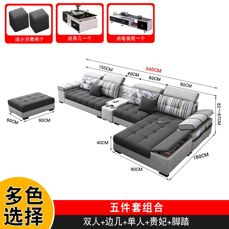 Sectional Living Room Sofas Lazy Lounge Designer Relax Sofa Multifunction Reclining Canape Salon De Luxe House Accessories