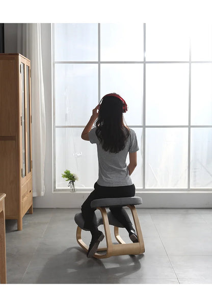 Corrective Kneeling Chair Posture Correction Learning Chair To Correct Sitting Posture Computer Chair Solid Wood Rocking