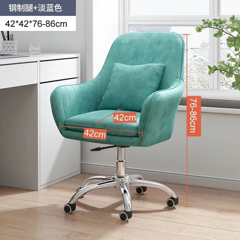 Modern Backrest Computer Chair Nordic Home Office Chairs Lift Swivel Armchair Soft Cushion Game Chair Creative Office Furniture