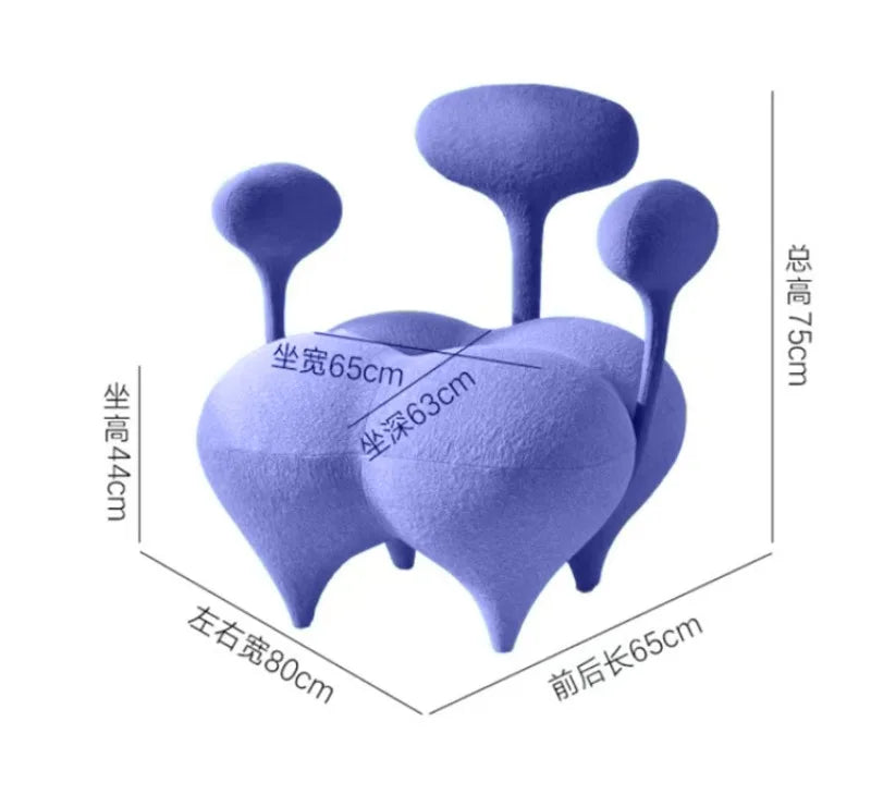 Creative Design Chair Modern Luxury Single Sofa Chair Home Living Room Bedroom Balcony Home Decor Accessories Leisure Chair