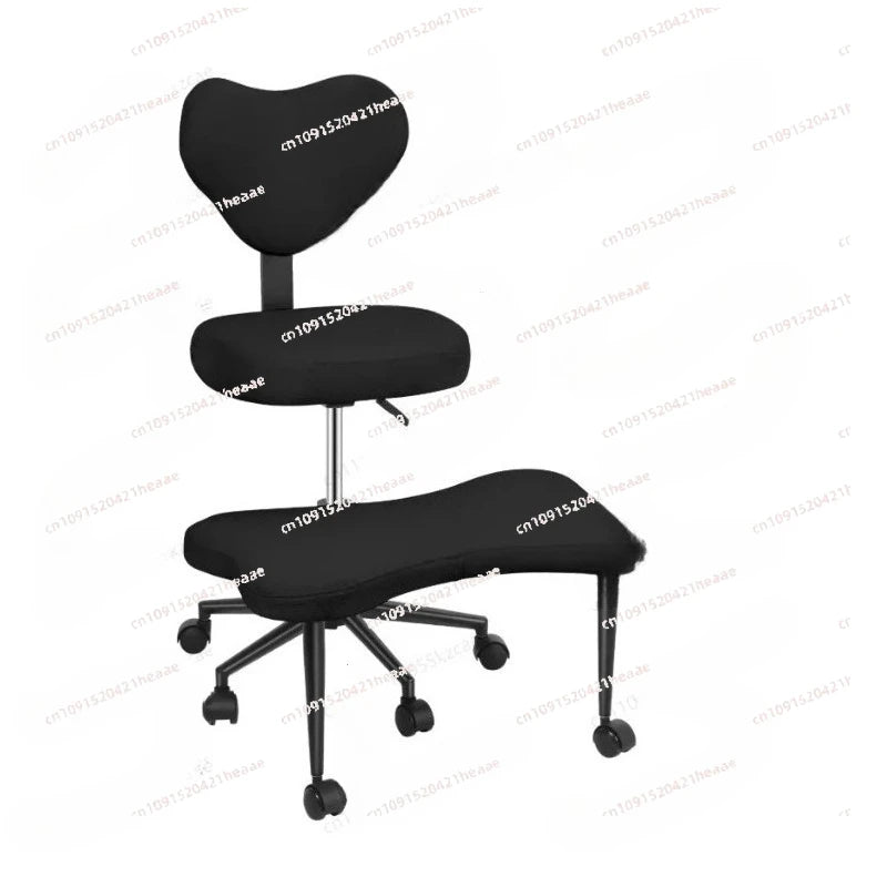 ADHD Chair, Adjustable Height & Footrest, Cross-Leg Meditation Chair with Wheels