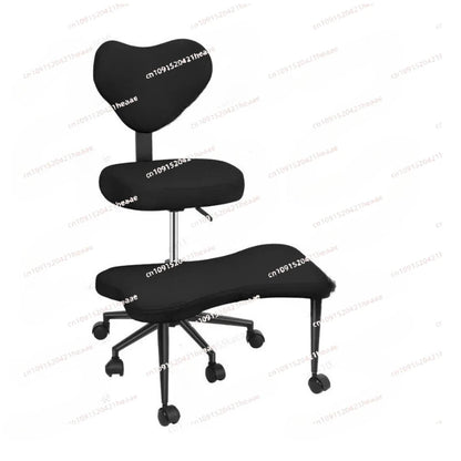ADHD Chair, Adjustable Height & Footrest, Cross-Leg Meditation Chair with Wheels