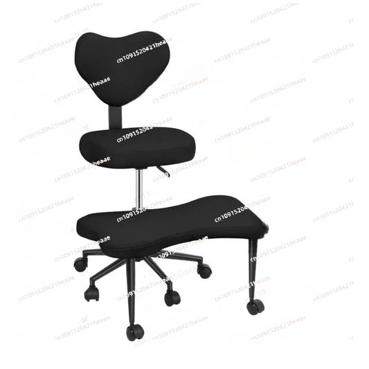 ADHD Chair, Adjustable Height & Footrest, Cross-Leg Meditation Chair with Wheels