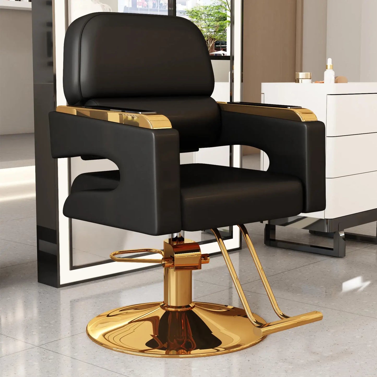 Creative Luxury Barber Chairs Modern Simple Style Minimalist Salon Chairs Space Saving Italian Friseurstuhl Salon Furniture