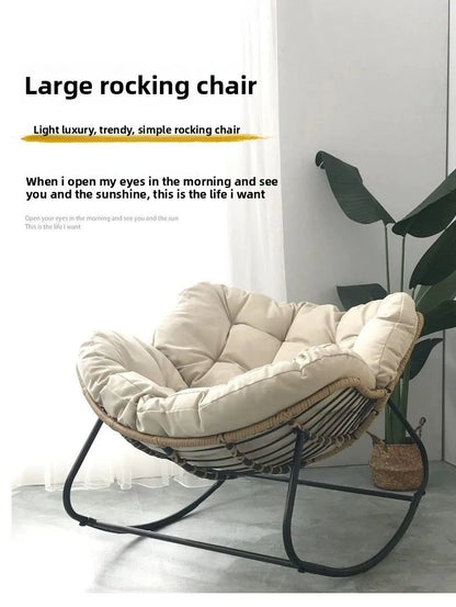 Adult Balcony Home Leisure Couch Sitting Room Single Sofa Internet Celebrity Rocking Chair