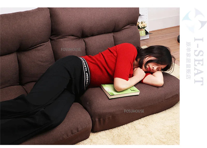 Creative Lying and Sleeping Living Room Sofa Japanese Tatami Bedroom Lazy Sofa Folding Backrest Lounge Chair Home Floor Chair