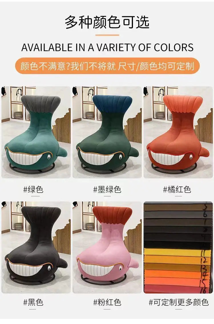 Rotating shark whale apartment 360 can be transferred to self-produced and self-sold dormitory light luxury Internet celebrity s