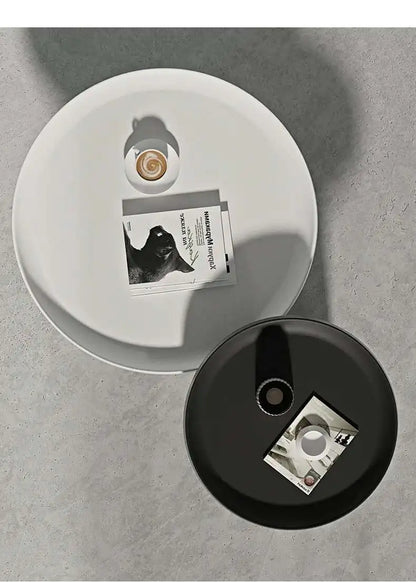 Set Round Table Nordic Center Modern Folding Metal Coffee Tables Storage Mesas Furniture GPF40XP