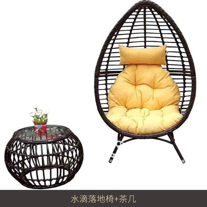 Internet celebrity swing outdoor balcony lazy hanging chair rattan nest cradle