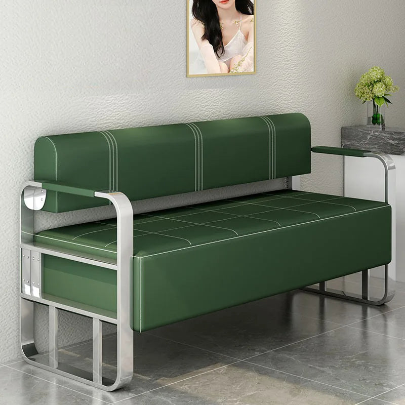 Steady Barber shop sofa chair reception room sitting area long sofa chair thickened equal sofa