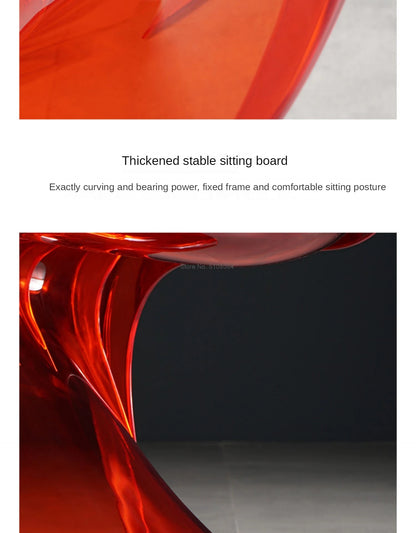 Creative Living Room Dining Stool Crystal Transparent Dining Stool Furniture Modern Minimalist Plastic Dining Chair