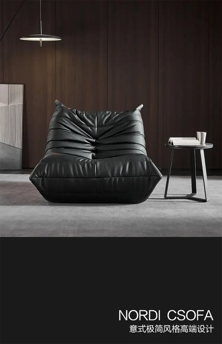 Oil wax leather caterpillar sofa, fashionable high-end atmosphere, living room, bedroom, shops and hotels can be used