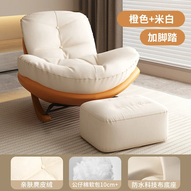 Living room recliner light luxury lazy sofa penguin chair modern simple home bedroom balcony leisure chair