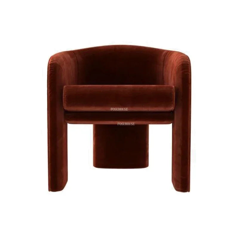 Leisure Fabric Living Room Chairs Designer Lazy Recliner French Living Room Furniture Home Balcony Coffee Shop Backrest Armchair