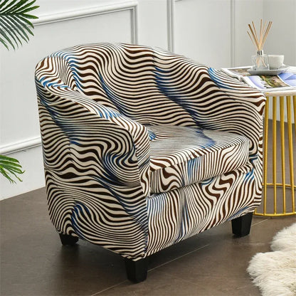 Velvet Arc Seat Sofa Cover Elastic Club Armchairs Covers Living Room Single Seat Tub Couch Slipcovers With Seat Cushion Covers