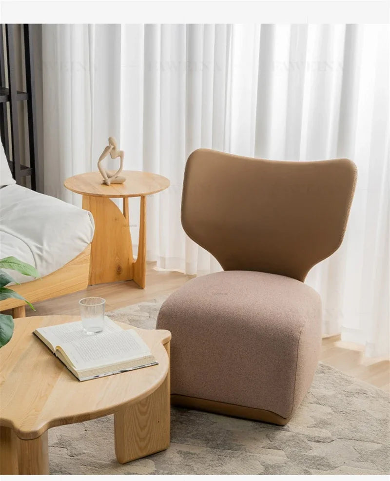 Modern Designer Leisure Living Room Chair Balcony Back Chair Living Room Furniture Nordic Luxury Small Apartment Lazy Sofa Chair