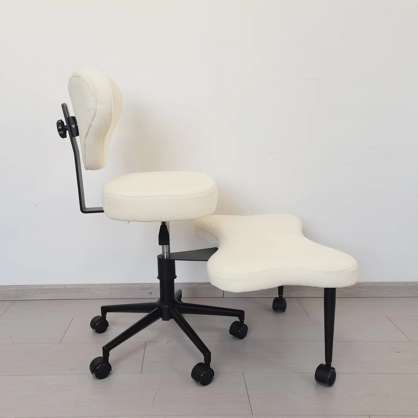Cross Legged Chair - Meditation Chair With Wheels  ADHD Chair Height Adjustable Seat  Adjustable Footstool