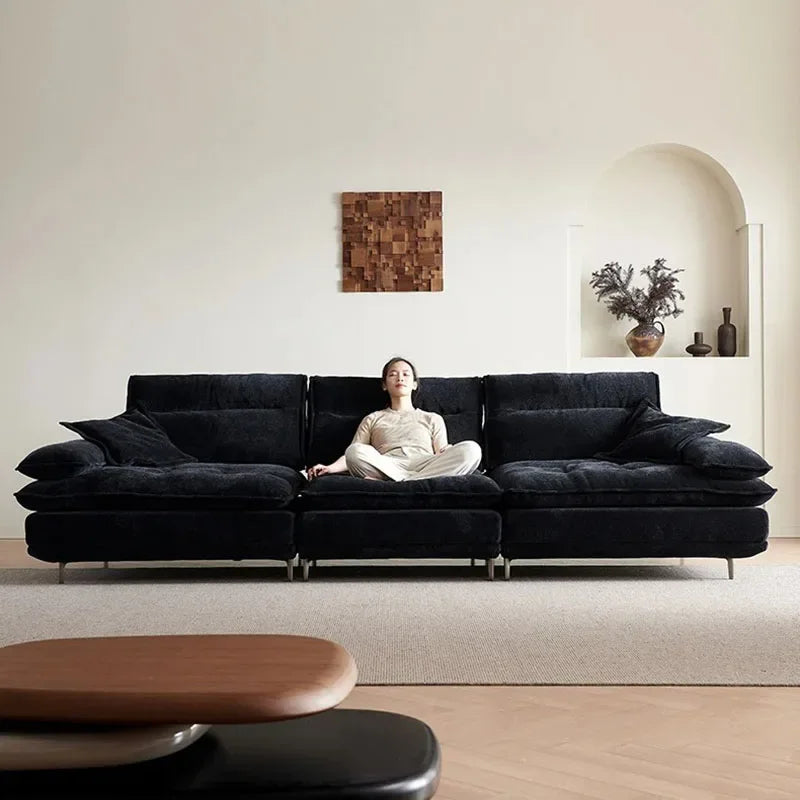 Replica Large European Sofa Elegant Reclinavel Lit Pliable Design Sofa Recliner Nordic Postmodern Lounge Modern Muebles Muebles