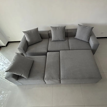 Popular  Modular Furniture - Strong Foam Support for Frameless Sofa. Combination of 6-seat Luxurious Living Room Compact Sofa.