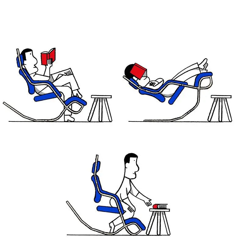 Gravity balance chair, European new living room bedroom multi-functional single sofa chair
