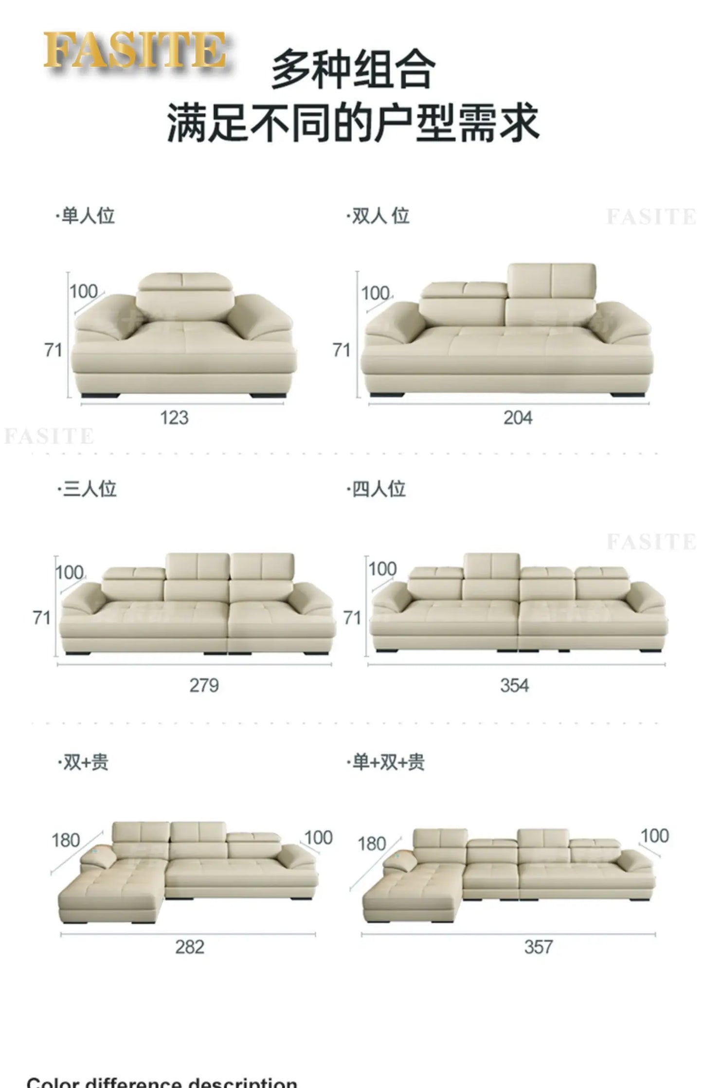 Nordic first-layer cowhide modern minimalist living room corner function minimalist full leather sofa