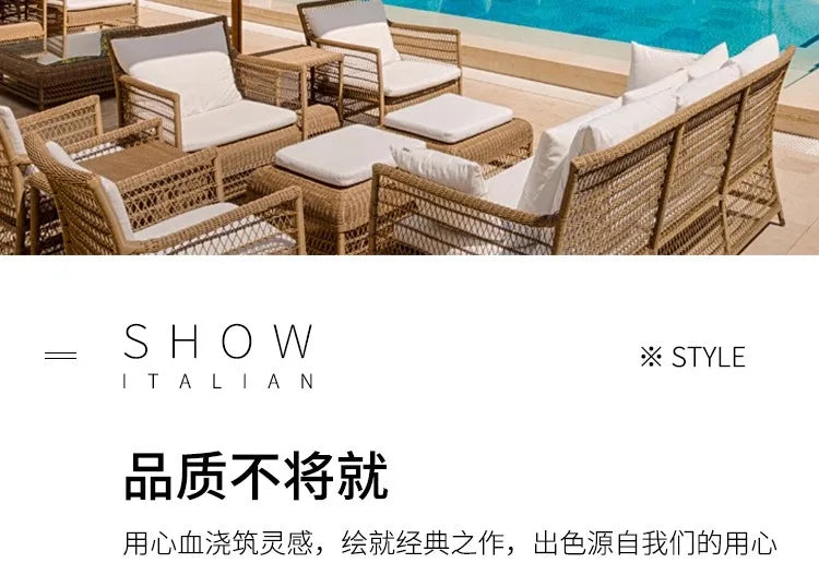 Living Room Chairs Outdoor Sofas Homestay Minimalist Design Balcony Garden Sofas Accent Modern Furniture Gartenstuhl Lshysf