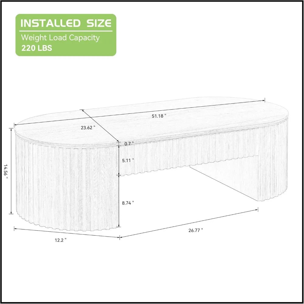 Coffee Table Oval 51.18