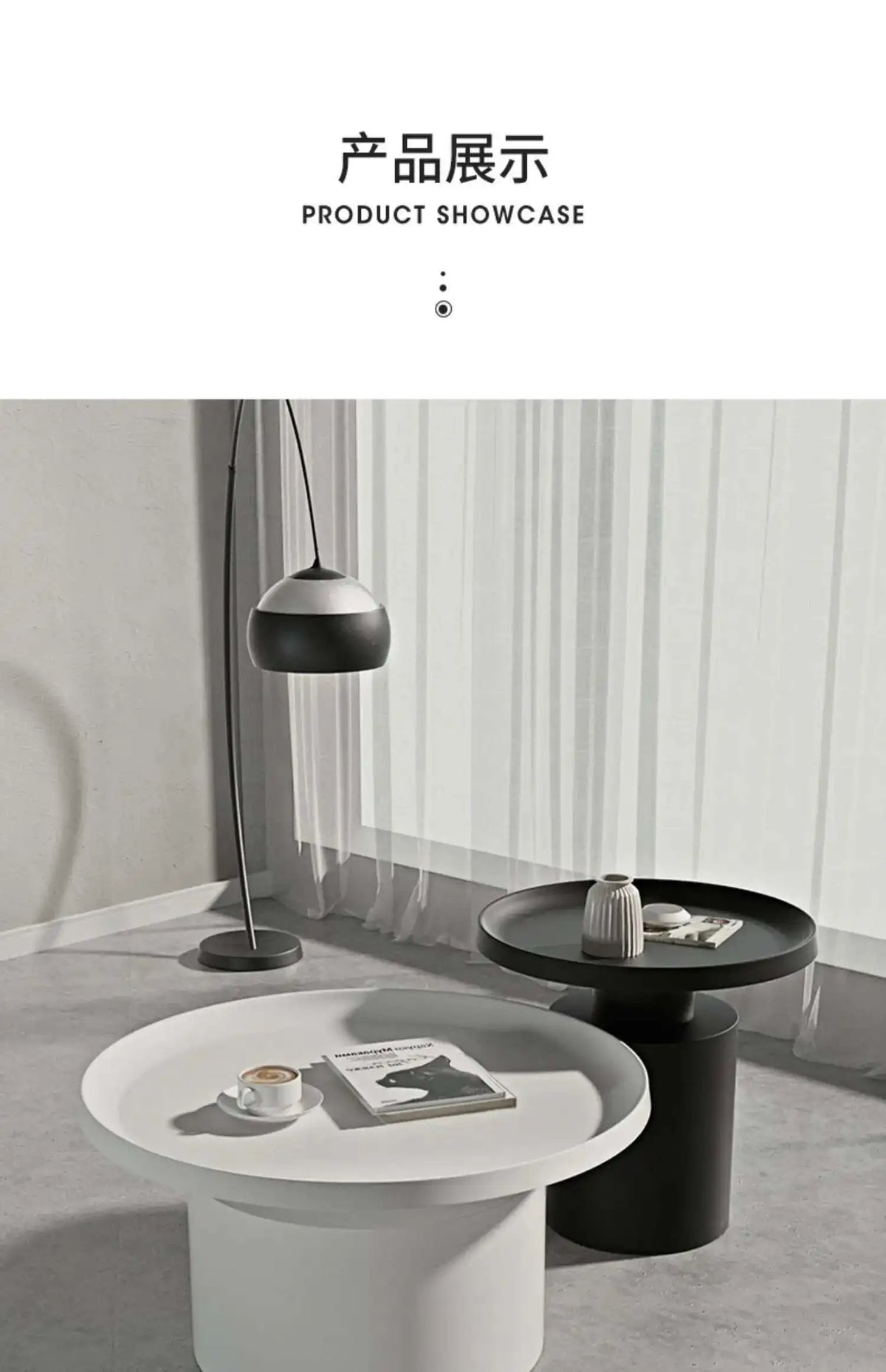 Set Round Table Nordic Center Modern Folding Metal Coffee Tables Storage Mesas Furniture GPF40XP