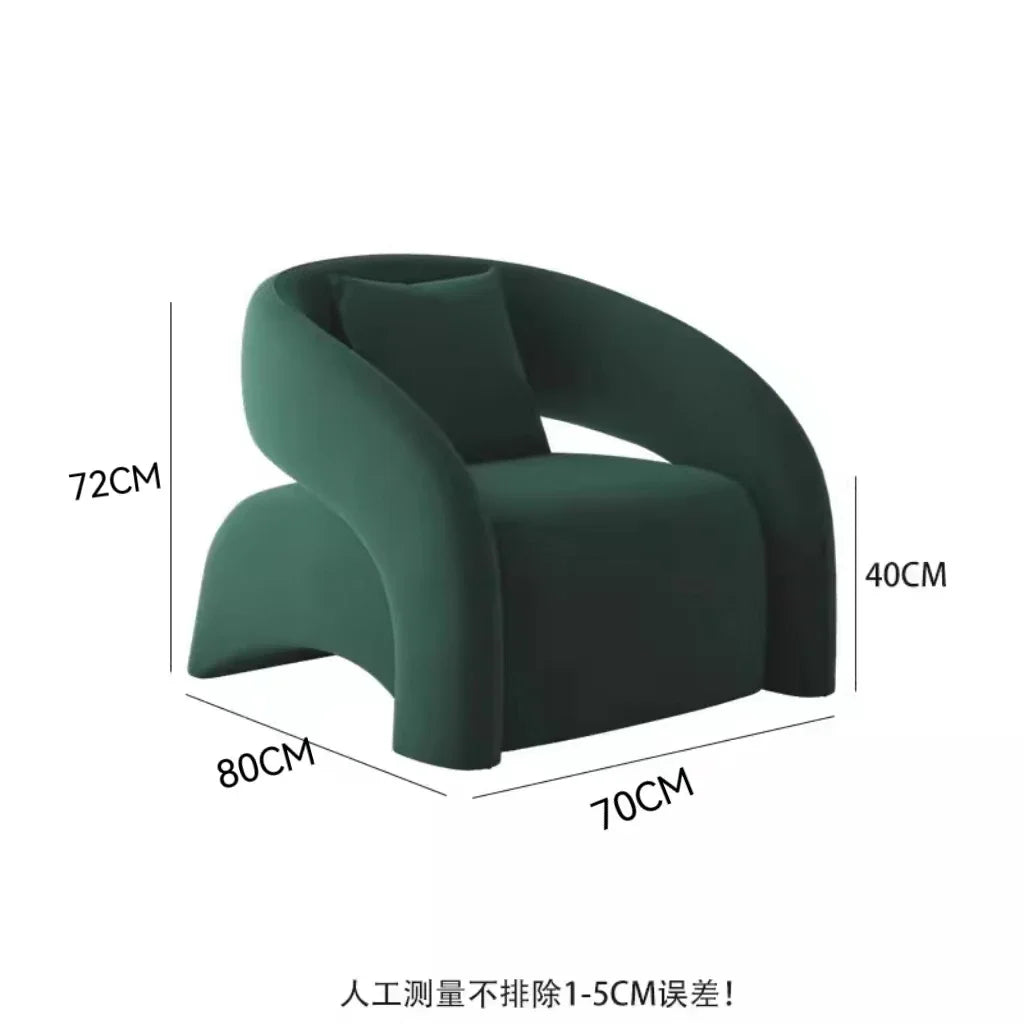 Nordic design single sofa modern minimalist light luxury living room balcony leisure tiger chair  FT