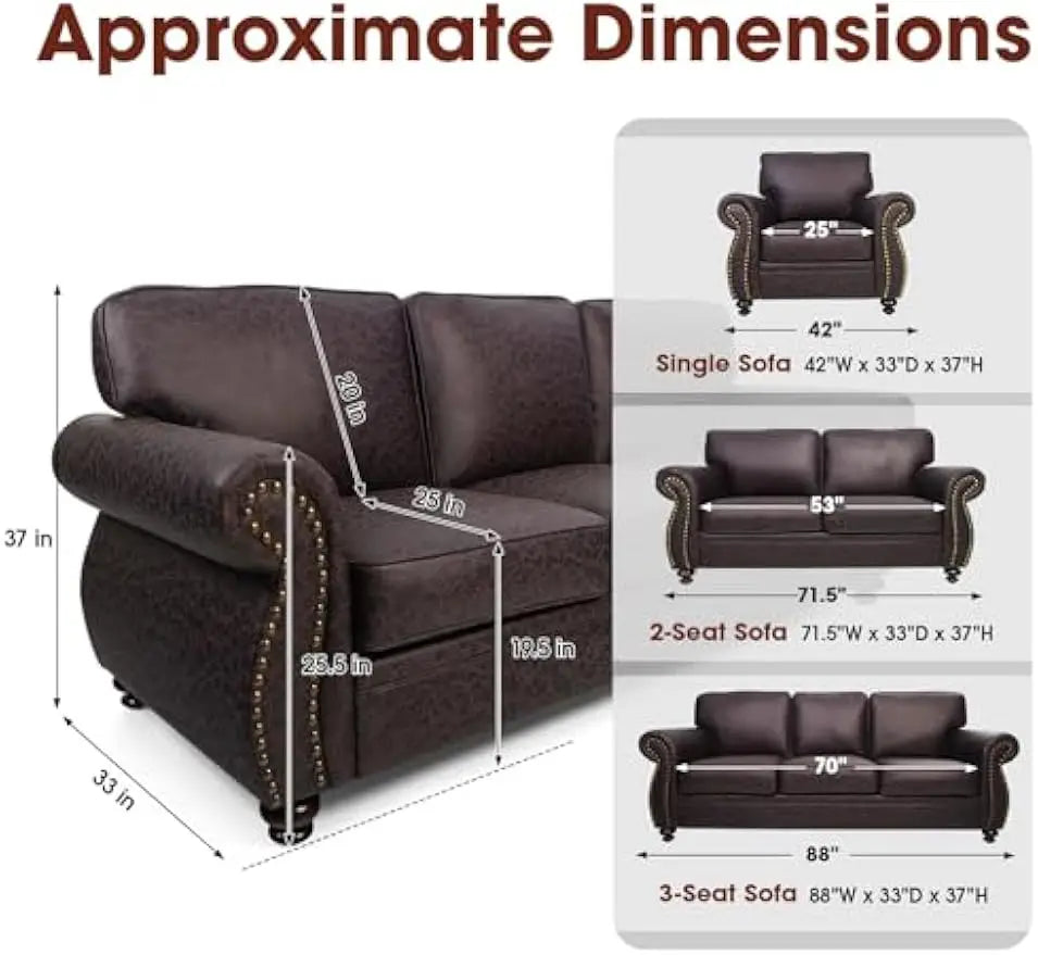 Living Room Furniture Sets, Sofa Sets and Couch Sets for Living Room, Mid-Century Vintage Sofa Couches