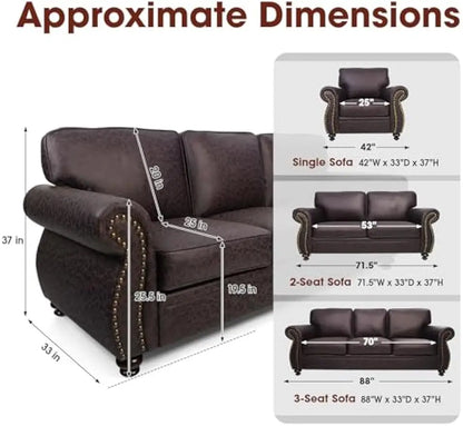 Living Room Furniture Sets, Sofa Sets and Couch Sets for Living Room, Mid-Century Vintage Sofa Couches
