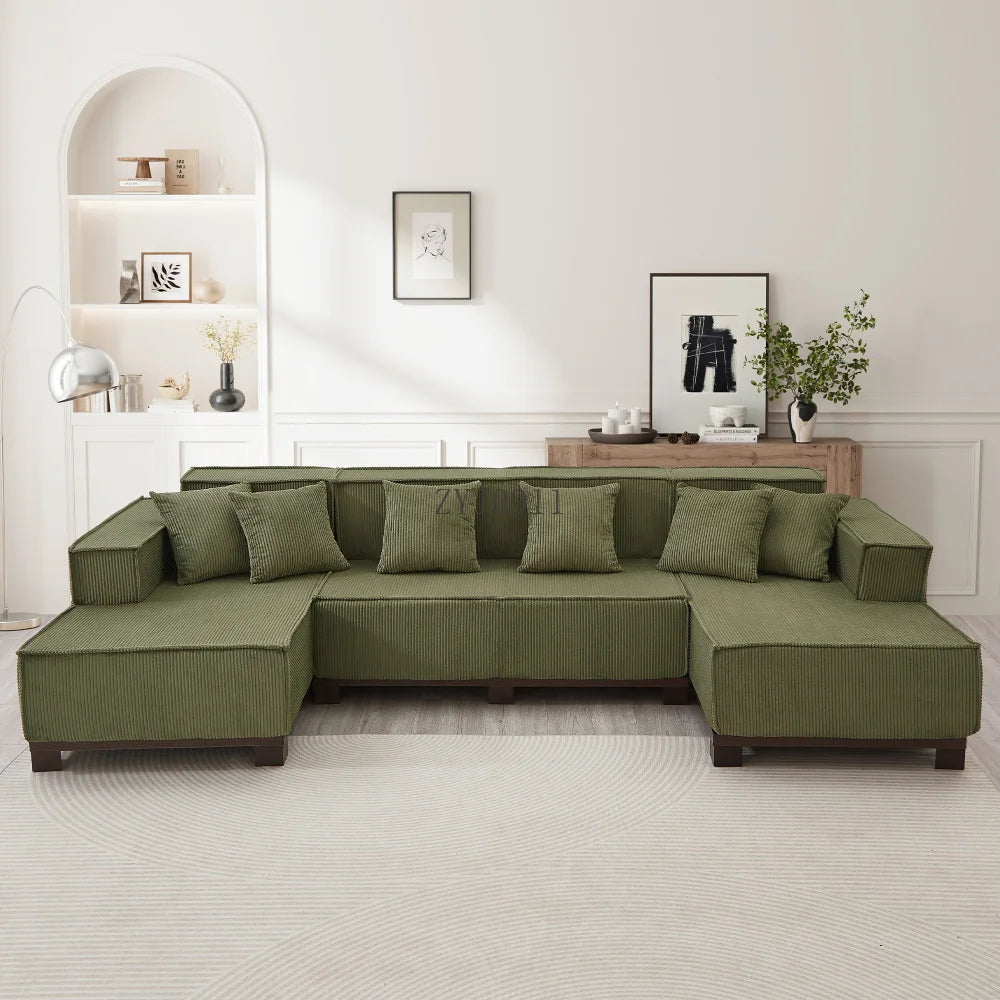 Modern U-Shaped Sectional Sofa 130
