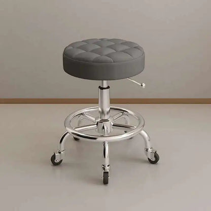 Aesthetic Hairdressing Chair Backrest Simple Rolling Rotating Barber Chair Portable Mocho Cadeira Barber Equipment MQ50BC
