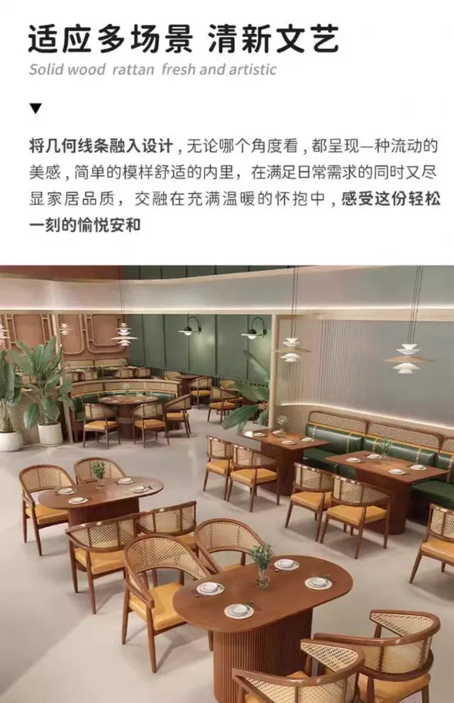 Card seat sofa cafe noodle shop western restaurant table and chair combination commercial