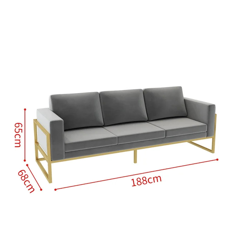 Lobby Sofa Chair Leisure Rest Area Meeting Reception Booth Sofa Table and Chair