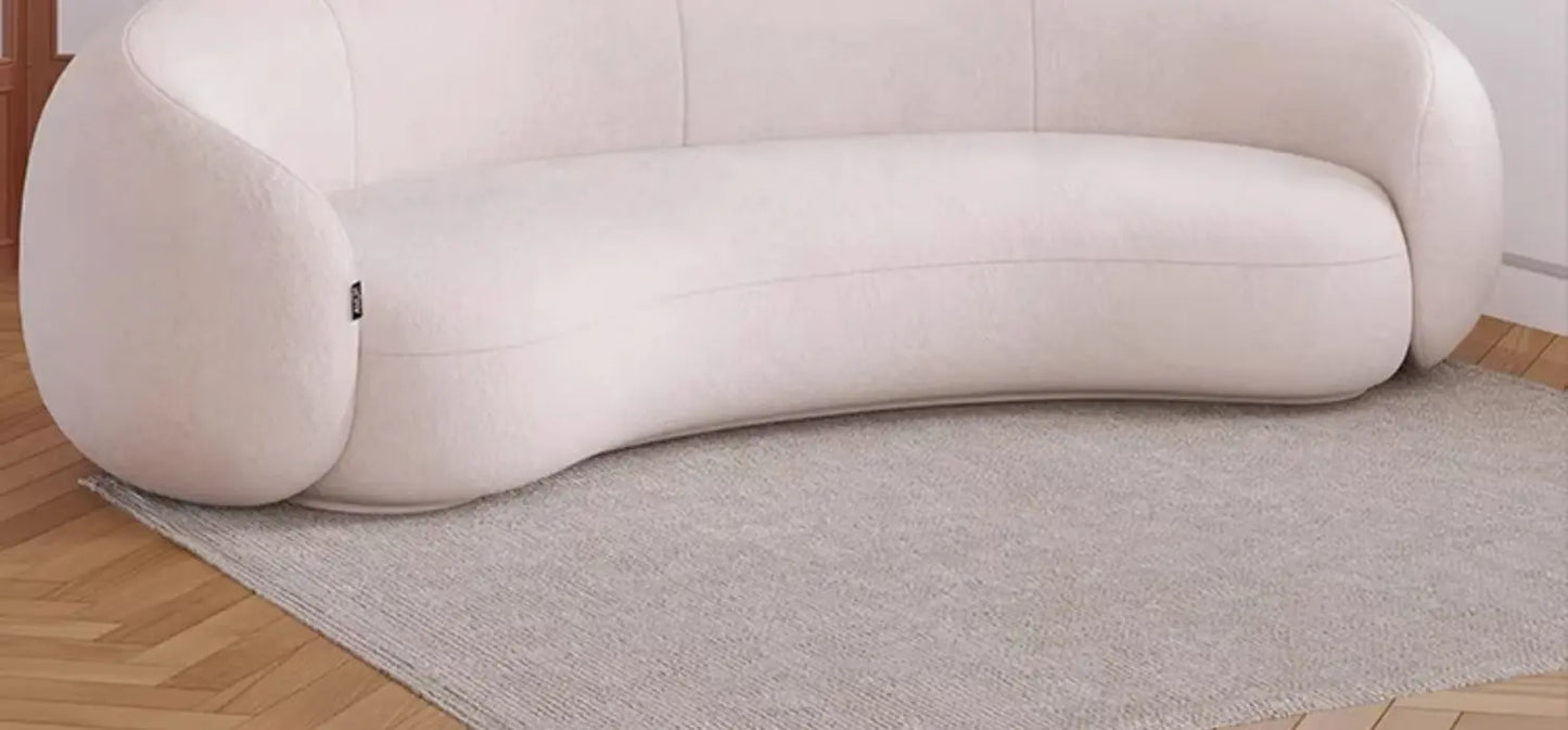 Curved Armchair Living Room Sofas White Designer Modern Minimalist Living Room Sofas Lazy Floor Muebles Lounge Suite Furniture