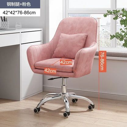 Modern Backrest Computer Chair Nordic Home Office Chairs Lift Swivel Armchair Soft Cushion Game Chair Creative Office Furniture
