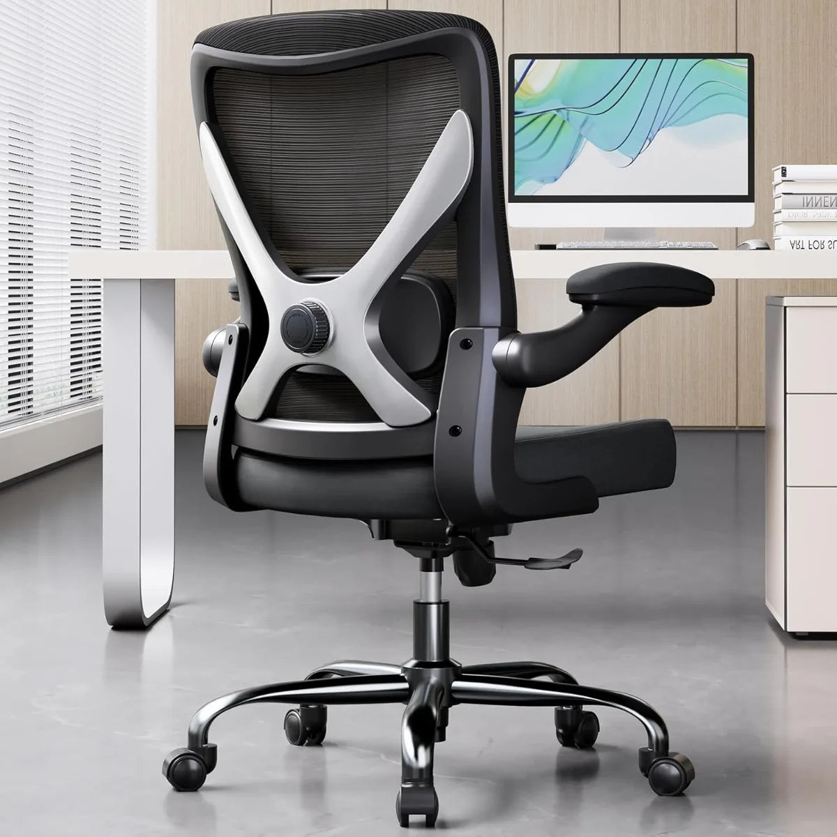 Ergonomic Mesh Office Chair, High-Back Computer Desk Chair with Lumbar Support for Adults, Executive Gaming Task Chair