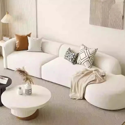 Cream Wind Sofa Modern Simple Aesthetics Designer Relaxing Sofa White Trendy Luxury Living Room Muebles Lounge Suite Furniture