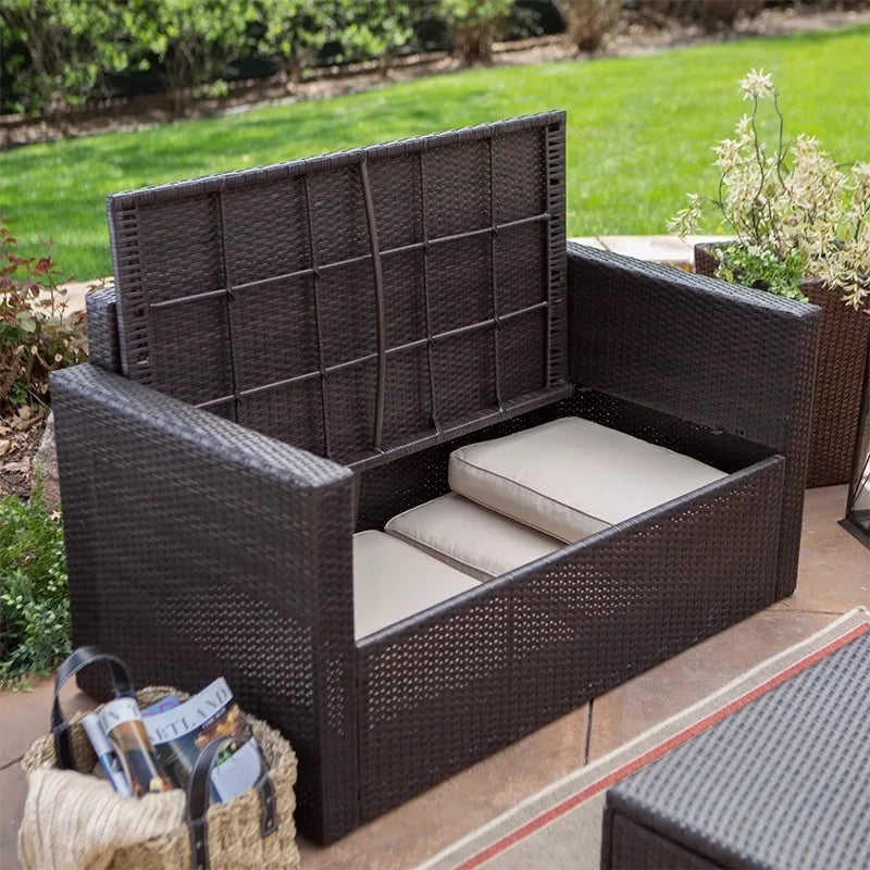 Outdoor Sofa Coffee Table Combination Courtyard Open-air Balcony Living Room