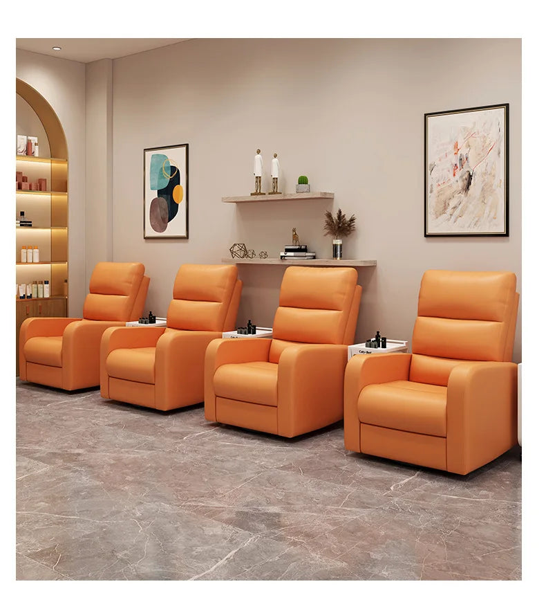 Lazy Multi-functional Sofa Beauty Salon Can Lie Flat Sofa Cabin Manicure Eyelash Shop Recliner Foot Bath Electric Sofa Chair